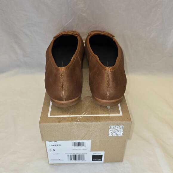Dolce Vita Anisa Ballet Flats, Women's Size 9.5, Copper Metallic Suede, NIB - Picture 5 of 8